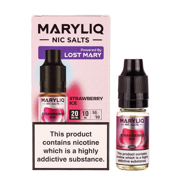 Strawberry Ice Nic Salt E-Liquid by Lost Mary Maryliq