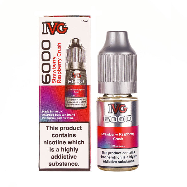 Strawberry Raspberry Crush Nic Salt E-Liquid by IVG 6000