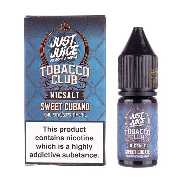 Sweet Cubano Tobacco Nic Salt E-Liquid by Just Juice