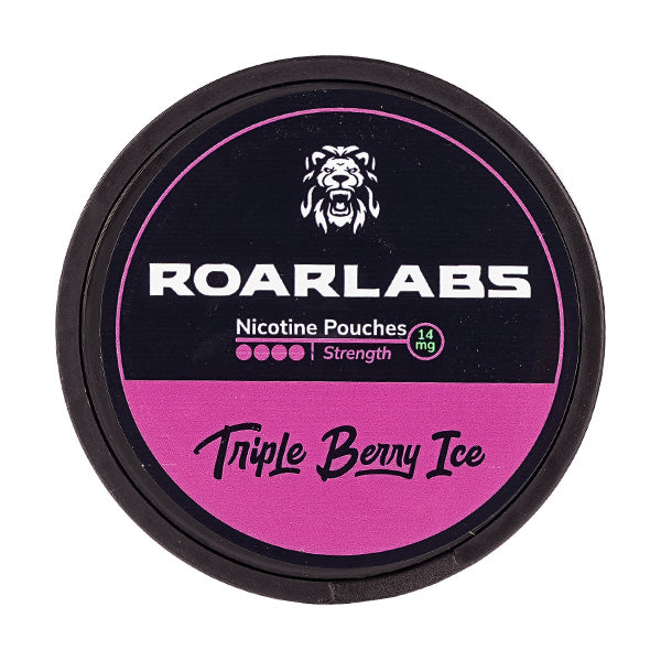 Triple Berry Ice Nicotine Pouches by Roarlabs
