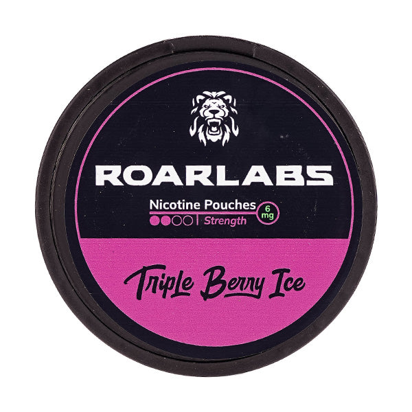 Triple Berry Ice Nicotine Pouches by Roarlabs