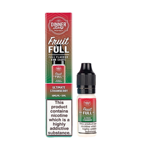 Ultimate Strawberry Nic Salt E-Liquid by Dinner Lady Fruit Full Bar Salts