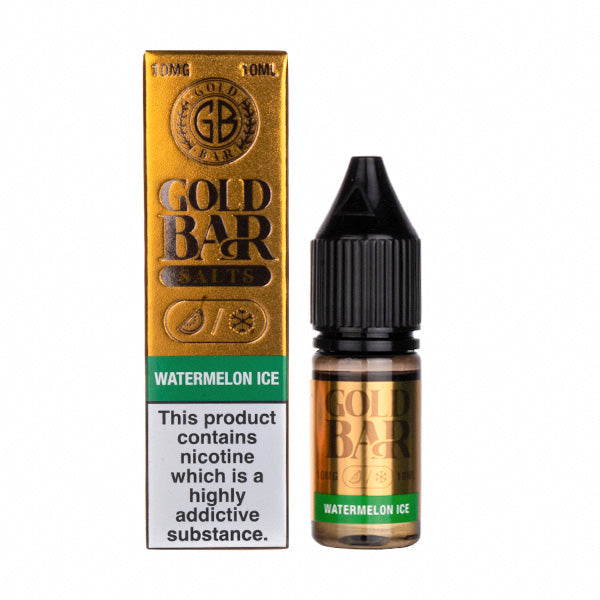 Watermelon Ice Nic Salt E-Liquid by Gold Bar