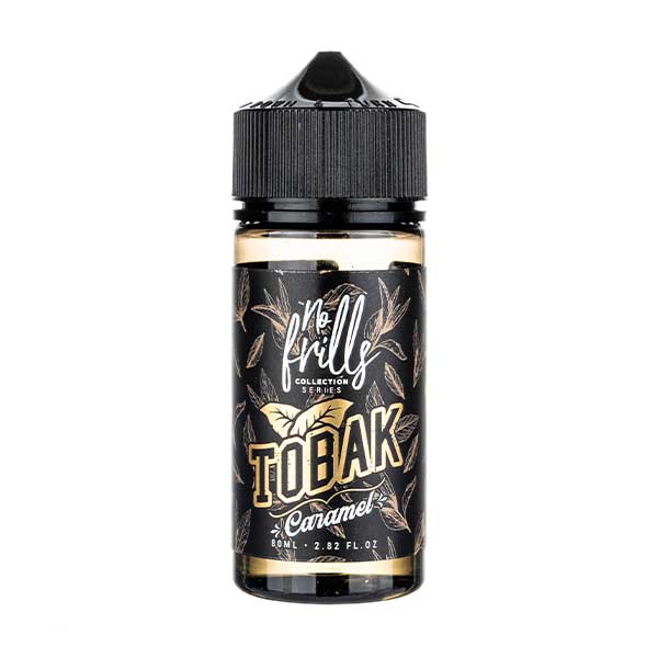 Caramel Tobacco 80ml Shortfill E-Liquid by No Frills Tobak